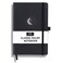 R B RICCO RICCO BELLO Lined Journal Notebook Black Moon Stars