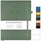 MALEDEN College Ruled Notebook A4 Hardcover Leather Notebook for Work Lined Notebook Journal for Women Men 192 Thick Paper Lay Flat Large Notebook with Pockets Professional Business Notebook Light Gre