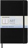 Moleskine Art Notebook Hard Cover Large 5 x 825 PlainBlank Black 72 Pages