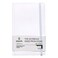 Stonit 5x8 Hard Cover Dot Grid Notebook with Inner Pocket and Elastic Closure White