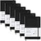 Coopay 6 Pack Pocket Notebook Journals Bulk 35 x 55 160 Lined Pages A6 Mini Notepad Hardcover leather Journal with 100GSM Thick Paper Small Notebooks for Writing Work Men Women Black