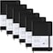 Coopay 6 Pack Pocket Notebook Journals Bulk 35 x 55 160 Lined Pages A6 Mini Notepad Hardcover leather Journal with 100GSM Thick Paper Small Notebooks for Writing Work Men Women Black
