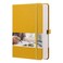 EMSHOI Graph Paper Notebook 256 Pages A5 Graph NotebookJournal Square Grid Notebooks for Work 120gsm Thick Paper Executive Hardcover Leather Inner Pocket Pen Loop 575 838Yellow