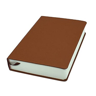 RUIXIA Blank Page A5 Notebook Super Thick 330 Sheets Sketch Book with PU Leather Cover 80GSM Paper No Lines Journal Drawing Book Memo Writing Sketch Pad Diary Notebook for Study Travelling Brown
