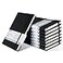 POPRUN Lined Journal Notebook 8 Pack A5 College Ruled Hardcover Notepad 55 x 83 240 Pages A5 Medium PU Leather Notebooks with Inner Pocket for Work School Supply Note Taking Business Black