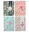 ALIMITOPIA 4 Pack Hardcover Notebook JournalRuled Pocket Small Notebook Hardback Book Notepad Diary Memo Steno PlannerA6 Size57x4196 SheetsRuled Pages Floral patternA