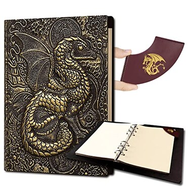 Ancient Deer DND Campaign JournalDD Notebook binder with Bookmark Setfor dungeons and dragons magic the gathering RPG Notepad GM Player accessories giftsBronze Wyrmling