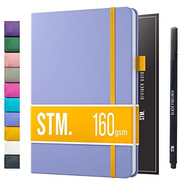 Scribbles That Bullet Dotted Journal Dot Grid Notebook A5 Daily Journaling Notebooks for Personal Writing Work Women 160gsm Thick Paper Hard cover Lay Flat Binding 5x7 Journals Cuaderno Libretas de ap