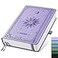 EMSHOI A5 Dotted Notebook Journal 320 Pages 100gsm Thick Dotted Paper Hardcover Leather Journal with Pen Holder Inner Pocket Dot Grid Notebook for Journaling 575x838 Light Purple