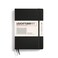 LEUCHTTURM1917 Notebook Hardcover Medium A5251 Numbered Pages for Writing and Journaling Black Squared