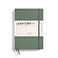 LEUCHTTURM1917 Notebook Hardcover Medium A5251 Numbered Pages for Writing and Journaling Olive Plain