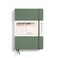 LEUCHTTURM1917 Notebook Hardcover Medium A5251 Numbered Pages for Writing and Journaling Olive Plain