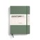 LEUCHTTURM1917 Notebook Hardcover Medium A5251 Numbered Pages for Writing and Journaling Olive Plain