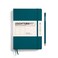 LEUCHTTURM1917 Notebook Hardcover Medium A5251 Numbered Pages for Writing and Journaling Pacific Green Plain