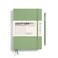 LEUCHTTURM1917 Notebook Hardcover Medium A5251 Numbered Pages for Writing and Journaling Sage Dotted