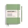 LEUCHTTURM1917 Notebook Hardcover Medium A5251 Numbered Pages for Writing and Journaling Sage Squared