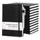 feela 12 Pack Notebooks Journals Bulk with 12 Black Pens Feela A5 Hardcover Notebook Classic Ruled Journal Set with Pen Holder for School Business Work Travel Writing 120 GSM 51x83 Black