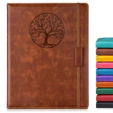 Biuwory Lined Journal Notebook for Women Men256 Pages A4 Large Hardcover Leather Journals for WritingTravelBusinessWorkSchoolCollege Ruled Notebooks for Note Taking Diary Notepad 8611