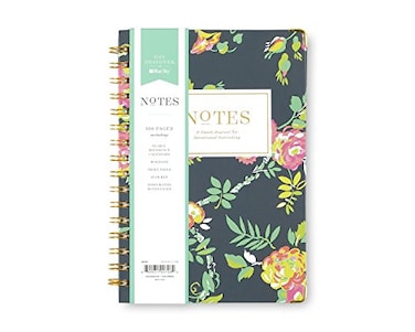 Blue Sky Day Designer for Notebook Journal 160 Ruled Pages TwinWire Binding Hardcover 575 x 85 Peyton Navy