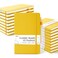 feela 18 Pack Journal Notebook for Work Business Notebook Bulk Hardcover Lined Writing Journal with Pen Holder for Men Women Note Taking with 18 Black Pens 120 GSM 51x83 A5 Yellow