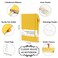 feela 18 Pack Journal Notebook for Work Business Notebook Bulk Hardcover Lined Writing Journal with Pen Holder for Men Women Note Taking with 18 Black Pens 120 GSM 51x83 A5 Yellow