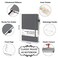 feela 24 Pack Journal Notebook for Work Business Notebook Bulk Hardcover Lined Writing Journal with Pen Holder for Men Women Note Taking with 24 Black Pens 120 GSM 51x83 A5 Gray