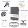 feela 24 Pack Journal Notebook for Work Business Notebook Bulk Hardcover Lined Writing Journal with Pen Holder for Men Women Note Taking with 24 Black Pens 120 GSM 51x83 A5 Gray