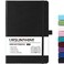 URSUNSHINE Graph Grid Paper NotebookJournal Classic JournalNotebook with Ribbon Divider Hardcover with Thick Paper 53 x 826 Banded Pen Holder Inner Pocket Black