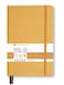 Minimalism Art Premium Hard Cover Notebook Journal Medium Size A5 58 x 83 186NumberedPages GussetedPocket Ribbon Bookmark Extra Thick InkProofPaper120gsm Plain Amber