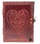 MONTEXOO Leather Journal Notebook for Women Men Celtic Heart Leather Journals for Writing 6 x 8 inches Lined paper 200 pages Handmade Vintage Sketch book Gift Brown