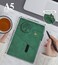PAIBAS Blank Journal Notebook A5 Hardcover Leather Sketchbook with 200 Pages Thick Blank Paper for Men Women Unlined Drawing Writing Journal 59 x 84 Plain Notebook green