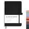 RETTACY Blank Journal Notebook 192 Pages A5 Medium Size 57 x 83 Leather Hardcover 100 GSM Thick Paper for Sketching Drawing Painting Black