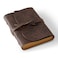 RILIHO Leather Journal Notepad Small Notebook 48x65 Inches Mini Journal Retro Premium Planner Lined Diary Vintage Style Ideal for Women and Men Artists Travelers Dark Brown