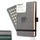 Dingbats* Notebooks Wildlife Grid Reporter A6 Notebook PU Leather Hardcover Pocket Journal for Work Travel Pocket Elastic Closure Pen Holder Bookmark