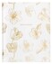WORLD TRAVELER Large Lined Journal Notebook LayFlat Hardcover 2 Ribbon Bookmarks 256 Ruled White Ivory Pages 8x10 Inches Gold Flower