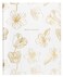 WORLD TRAVELER Large Lined Journal Notebook LayFlat Hardcover 2 Ribbon Bookmarks 256 Ruled White Ivory Pages 8x10 Inches Gold Flower