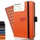 Dingbats* Notebooks Dingbats Wildlife Lined Pocket Notebook Orange Tiger A6 Hardcover Cream 100gsm InkProof Paper Includes Pocket Elastic Closure Bookmark