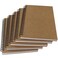 YUREE A5 Spiral Notebook Lined 100gsm Thick Paper Hard Kraft Cover 60 Sheets 120 Pages 835 x 59 Brown 5 Pack