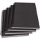 YUREE Notebook Spiral Journal Lined A5 100gsm Thick Paper Hard Kraft Cover 60 Sheets 120 Pages 84 x 6 Gray 4 Pack