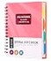 Yoment A5 Spiral Notebook 6 x 8 5 Subject Notebooks Wide Ruled with Dividers Tabs 240 Pages Large Multi Subject Notebook with Tabs for Note Taking Work SchoolPink