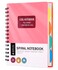Yoment A5 Spiral Notebook 6 x 8 5 Subject Notebooks Wide Ruled with Dividers Tabs 240 Pages Large Multi Subject Notebook with Tabs for Note Taking Work SchoolPink