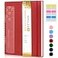 UEBZFOCS Dotted Notebook Spiral Notebook Journal 85 x 11 A4 Large Dot Grid Notebooks for Women Men 100 GSM Dotted Paper Plastic Hardcover Spiral Bullet Journals for Work School Sketching Red
