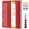 UEBZFOCS Dotted Notebook Spiral Notebook Journal 85 x 11 A4 Large Dot Grid Notebooks for Women Men 100 GSM Dotted Paper Plastic Hardcover Spiral Bullet Journals for Work School Sketching Red
