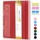 UEBZFOCS Dotted Notebook Spiral Notebook Journal 85 x 11 A4 Large Dot Grid Notebooks for Women Men 100 GSM Dotted Paper Plastic Hardcover Spiral Bullet Journals for Work School Sketching Red