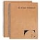 Mousbull A4 Graph Paper Notebook 2 Pack Large Spiral Grid Notebook 200 Pages 100gsm Thick 5mm Square Paper Quad Notebook for Engineering Math Taking Notes Drawing Kraft Brown Cover 85 x 11