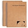 Mousbull A4 Graph Paper Notebook 2 Pack Large Spiral Grid Notebook 200 Pages 100gsm Thick 5mm Square Paper Quad Notebook for Engineering Math Taking Notes Drawing Kraft Brown Cover 85 x 11