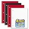 1InTheOffice Graph Paper Notebook Spiral Paper Notebook Quad Ruled 8 x 105 5 Squares Per Inch 70 SheetsPack 4 Pack