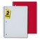 1InTheOffice Graph Paper Spiral Notebook 1 Subject Spiral Notebook Grid Notebook 8 x 105 70 Sheets Red 2 Pack