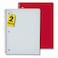 1InTheOffice Graph Paper Spiral Notebook 1 Subject Spiral Notebook Grid Notebook 8 x 105 70 Sheets Red 2 Pack