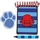 HANDCRAFTED HANDY Handy Dandy Blue Striped Notebook Handcrafted